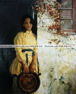 Tải file tranh buc tranh son dau phong canh thac nuoc 233 (gốc) tại Filetranh.com