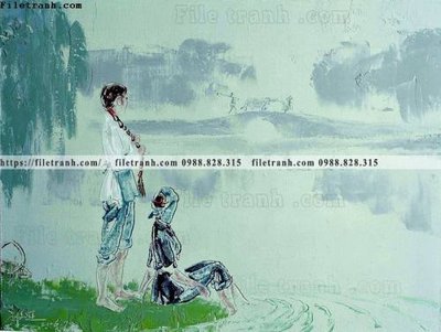 File tranh buc tranh son dau phong canh thac nuoc 234 (ảnh gốc) độ nét vượt trội