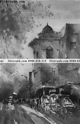 Tải file buc tranh son dau phong canh vector 1511 (gốc) chủ đề tâm linh