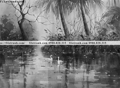 File tranh gốc buc tranh son dau phong canh vector 1515 (bản đẹp) độc quyền