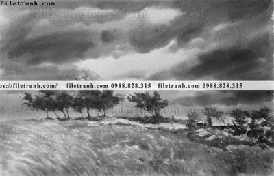 File tranh gốc buc tranh son dau phong canh vector 1549 (sắc nét từng chi tiết)