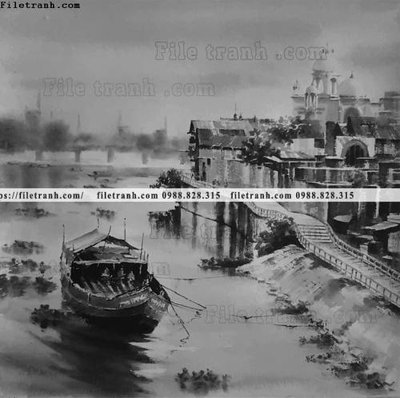 File PSD buc tranh son dau phong canh vector 1557 (nguyên bản) cho thiết kế