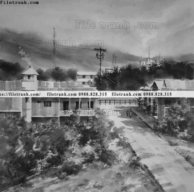 File gốc buc tranh son dau phong canh vector 1560 (cho in ấn) độc quyền