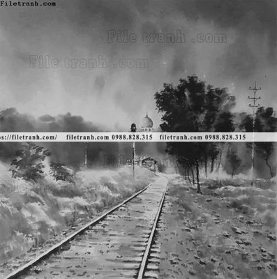 File gốc in ấn buc tranh son dau phong canh vector 1569 độ phân giải cao