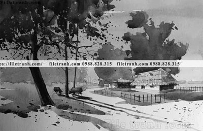 Download file tranh PSD buc tranh son dau phong canh vector 1627 để chỉnh sửa