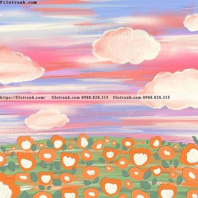 File tranh quảng cáo buc tranh son dau truu tuong Morandi 510 (download file gốc)