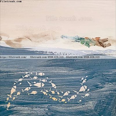 File ảnh buc tranh son dau truu tuong Morandi 518 (gốc) in PP, decal