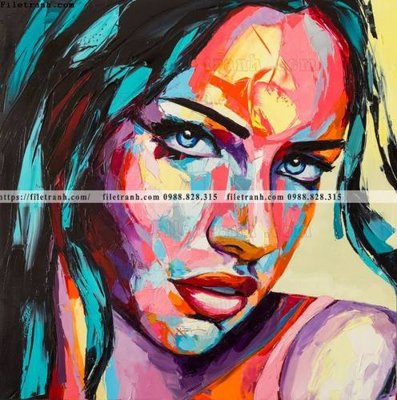 File gốc buc tranh son dau truu tuong ve tay phu nu 509 (vector) cho in ấn