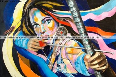 File PSD buc tranh son dau truu tuong ve tay phu nu 524 (bản gốc) đã tách nền