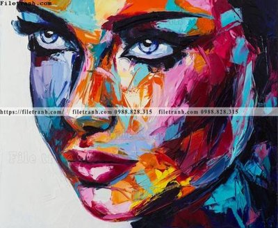 File in ấn chuyên nghiệp buc tranh son dau truu tuong ve tay phu nu 537 (file gốc)