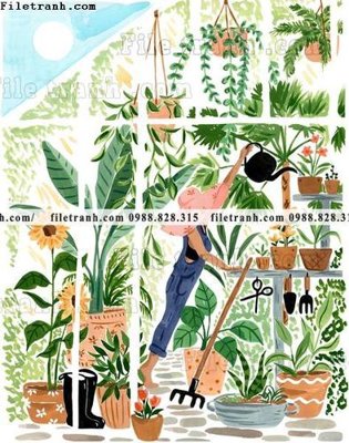 Tải file buc tranh theo phong cach mau nuoc Ma-roc 660 (gốc) in ấn ngay lập tức