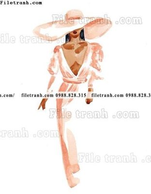 File tranh buc tranh theo phong cach mau nuoc Ma-roc 666 (gốc) chủ đề trừu tượng