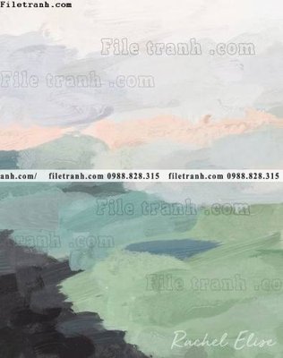 Tải file buc tranh truu tuong don gian mau xanh lam va xanh luc 628 (ảnh gốc) in tranh kính