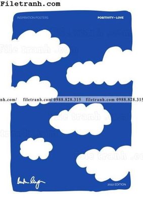 File tranh trang trí buc tranh truu tuong mau xanh va trang cua Phap 124 (file gốc)