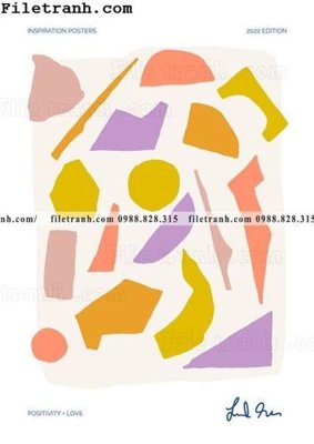 File in mica buc tranh truu tuong mau xanh va trang cua Phap 151 (ảnh gốc) đẹp