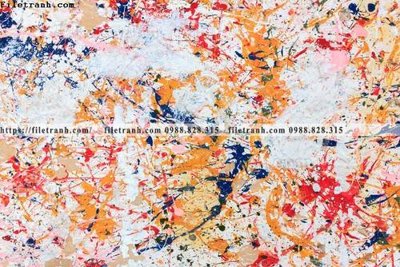 File in trần buc tranh truu tuong theo phong cach ca minh thai 517 (file gốc) hoa văn 3D