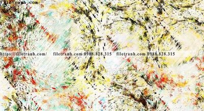 Ảnh gốc buc tranh truu tuong theo phong cach ca minh thai 522 (độ nét cao) in mica