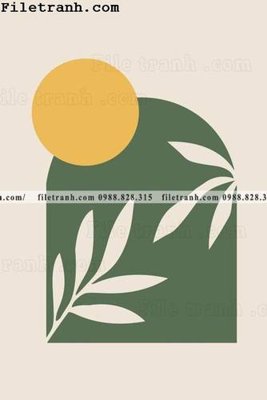 File gốc in ấn buc tranh truu tuong toi gian hien dai 138 chuẩn màu CMYK