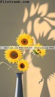 File in trần buc tranh truu tuong ve hoa Morandi 116 (bản gốc) đại dương