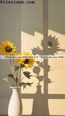 File gốc buc tranh truu tuong ve hoa Morandi 118 (in 3D) cho trang trí