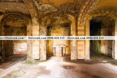 Chi tiết file tranh tráng gương buc tranh ve nhung ngoi nha do nat o My 182 (ảnh gốc)