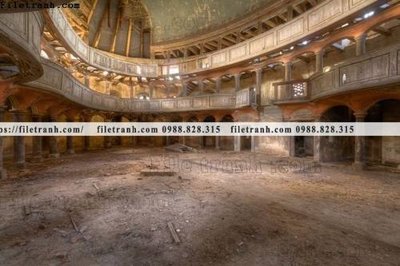 File gốc buc tranh ve nhung ngoi nha do nat o My 184 (in mica) làm quà tặng