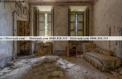 Tải file buc tranh ve nhung ngoi nha do nat o My 193 (ảnh gốc) in tráng gương