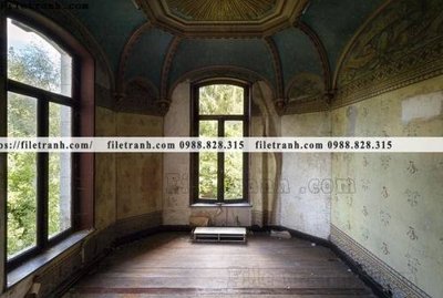 File tranh quảng cáo buc tranh ve nhung ngoi nha do nat o My 206 (file gốc) chuyên nghiệp