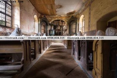 File tranh buc tranh ve nhung ngoi nha do nat o My 215 (bản gốc) treo tường