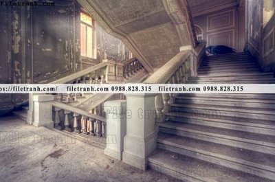 Ảnh gốc buc tranh ve nhung ngoi nha do nat o My 231 (siêu chi tiết) để in ấn