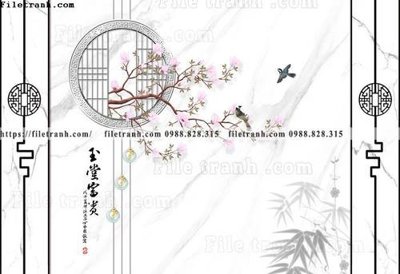 File gốc buc tuong nen hoa va chim phao chi 310 (thiết kế) độc quyền