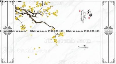 Tải file gốc buc tuong nen hoa va chim phao chi 362 (in khổ lớn) không mờ