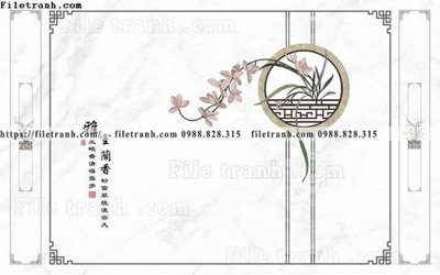 File in trần buc tuong nen hoa va chim phao chi 371 (bản gốc) phong cảnh