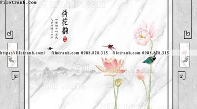 File PSD buc tuong nen hoa va chim phao chi 379 (bản gốc) độ phân giải cao