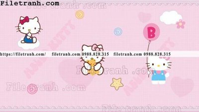 Hình ảnh file gốc in trần nhà buc tuong nen hoat hinh tre em332