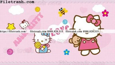 File gốc buc tuong nen hoat hinh tre em333 (in mica) làm bảng hiệu