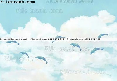 File tranh buc tuong nen hoat hinh tre em335 (file gốc) chủ đề phong thủy