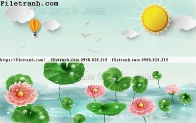 File tranh gốc in trần nhà buc tuong nen hoat hinh tre em363 3D