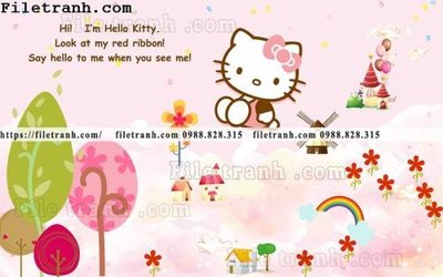 File PSD buc tuong nen hoat hinh tre em393 (chất lượng in ấn)