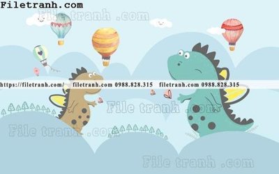 File in lụa buc tuong nen hoat hinh tre em501 (tân cổ điển) buc tuong nen hoat hinh tre em501