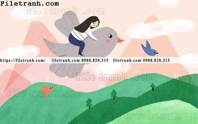 File gốc buc tuong nen hoat hinh tre em517 (phiên bản chuẩn) để in ấn