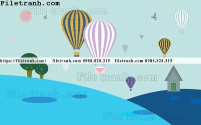 File PSD buc tuong nen hoat hinh tre em520 (bản gốc) cho nhà in