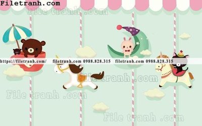 File gốc buc tuong nen hoat hinh tre em544 (in mica) trang trí