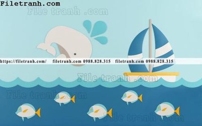 File in lụa buc tuong nen hoat hinh tre em632 (phong cảnh) buc tuong nen hoat hinh tre em632