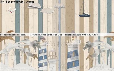 File tranh buc tuong nen hoat hinh tre em649 (ảnh gốc) in trần xuyên sáng