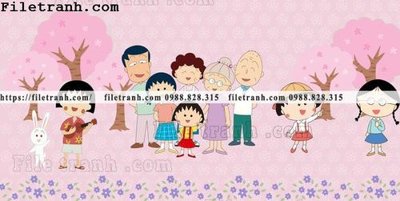 File gốc buc tuong nen hoat hinh tre em654 (in lụa) tranh thuận buồm