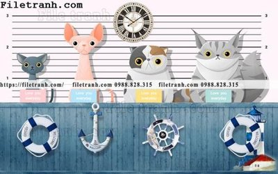 Download file buc tuong nen hoat hinh tre em668 (chất lượng in ấn)