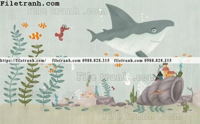 Tải file buc tuong nen hoat hinh tre em691 (ảnh gốc) in tráng gương