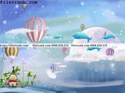 Tải file gốc buc tuong nen hoat hinh tre em696 (in khổ lớn) không vỡ