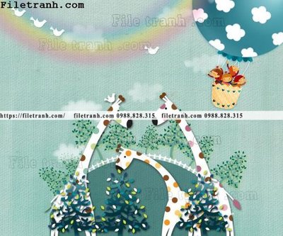 File gốc buc tuong nen hoat hinh tre em700 (cho in 3D) độc đáo